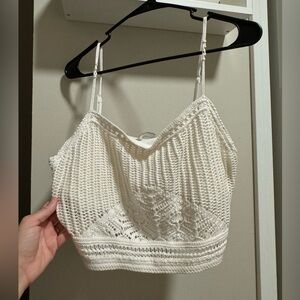 Abercrombie Crochet Cropped Tank Top-NWT